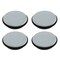 Prime-Line 2-3/8 in. Gray/Black Plastic Round Reusable Furniture Sliders 4 Pack MP75073 - alternate 4